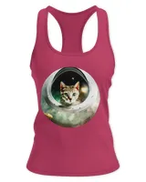 Cat Driving Riding Balloon UFO Funny Cat Lovers UFO Design
