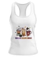 Happy Halloween shirt, Happy Hallothanksmas shirt, Christmas Coffee, Halloween Coffee, Fall Coffee (55)