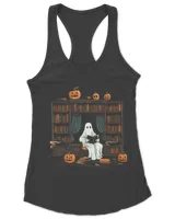 Ghost Reading Book Club Halloween Outfit Librarian Teachers