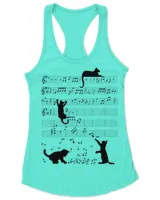 Cute Cat Kitty Playing Music Note Clef Musician Art HOC250323A5