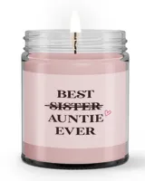 "Best (Sister) Auntie Ever" Pregnancy Announcement Candle