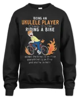 Motocross Biker ukulele player Like Riding Bike Cyclist FunnyMotocross Biker ukulele player Like Riding Bike Cyclist Funny