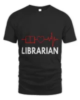 Librarian Book Heartbeat Love Literature Library Book Lover