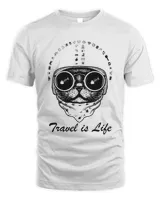 Travel is life T-shirt | Light color palette | Travel T-shirt Maxu