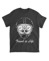 Travel is life T-shirt | Dark color palette | T-shirt Maxu