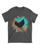 Chicken Mama Leopard Serape Funny Chicken Lover 210