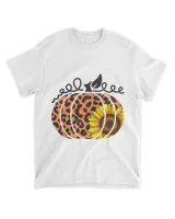 Leopard Cheetah Pumpkin Sunflower Hello Fall Thanksgiving