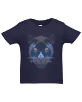 Geometric Panther motif wild animal hoodie cat