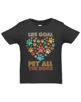 Life Goal Pet All The Dogs Vintage Funny Dog Lover