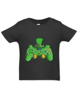 Video Game Gaming Shamrock Irish St Patricks Day Gamer Boys T-Shirt