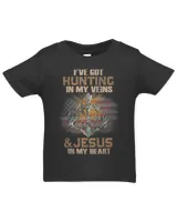 Ive Got Hunting In My Veins And Jesus In My Heart Funny 194