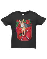 Donkey In Pocket Dabbing Heart Sunglasses Valentine Farmer