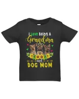 I Love Being A Grandma And Dog Mom Cute Yorkshire Terrier