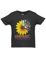 Hispanic Heritage Month National Latino Pretty Flower Flags