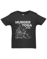 Vintage Murder Yoga Funny Jiu Jitsu Wrestling Distressed