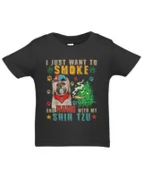 Vintage Smoke And Hang With My Shih Tzu Funny Smoker Weed