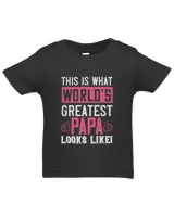 This Is What The World’s Greatest Papa Looks Like! Papa T-shirt Father's Day Gift