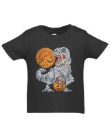 Halloween Shirts for Boys Kids Dinosaur T rex Mummy Pumpkin