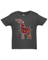 Deer Red Plaid Buffalo Deer Christmas Lights Pajamas Family Xmas 62