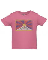 Vintage Flag of Tibet Tibetan Vintage Distressed Men Women T-Shirt