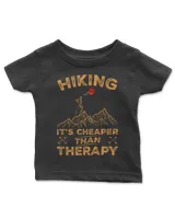 Hiking It's Cheaper Than Therapy T-shirt