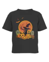 Black Cat Halloween cat ghost house Kitty Kitten