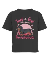 Dog Dachshund Dachshund Just a Girl Who Loves Dachshunds Retro 248 Wiener Doxie