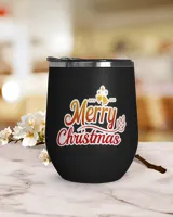 Merry Christmas Wine Tumbler (12 oz)