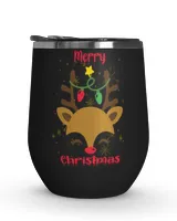 Merry Christmas Wine Tumbler (12 oz)