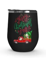 Merry Christmas Y'all! Black Mug 11oz