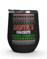 Santa Favorite Medical Laboratory Technician Wine Tumbler (12 oz)