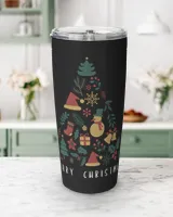 Merry Christmas Viking Tumbler (20oz)