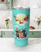 Dogs Christmas Tumbler