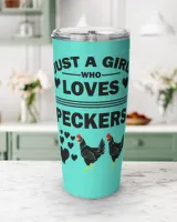 Chicken Funny Chicken Crazy Lady Just A Girl Who Loves Peckers 173 Hen Rooster
