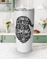Santa Claus is Coming to Town Christmas Tee Shirt