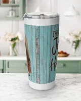 Personalized Custom Horse On Jesus Tumbler