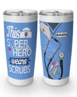 Personalized Custom Nurse Hero Tumbler