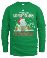 I want a hippopotamus for Christmas shirt