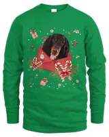 Gordon Setter Dog In Christmas Card Ornament Pajama Xmas413