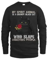 Cat Kitty My Spirit Animal Slaps Anything People Black Cat