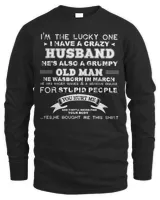 Husband Family Wife IM THE LUCKY ONE I HAVE A CRAZY HUSBAND FUNNY WIFE 22 Couple