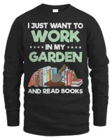 Book Reader Work In Garden And Read Books Hobby Gift Idea 329 Reading Library