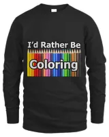 Adult Coloring Book Gift Id Rather Be Coloring Color Pencil