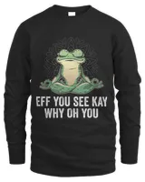 EFF You See Kay Why Oh You Vintage Yoga Frog