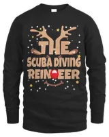 The Scuba Diving Reindeer Funny Christmas Pajama Family