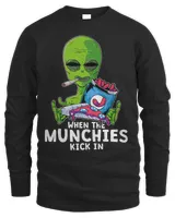 Cannabis Stoner When The Munchies Kick In Pizza Weed Alien