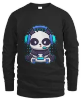 Gaming Panda Videogames Funny Gamer Player Animal Lover