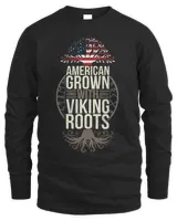 Viking T Shirt For men - American Grown With Viking Roots