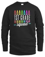 1st Grade Squad Team Crew Back School Graduation Teacher T-Shirt