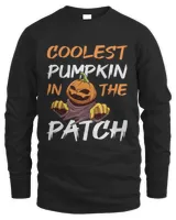 Coolest Pumpkin In The Patch Funny Cute Halloween T-Shirt